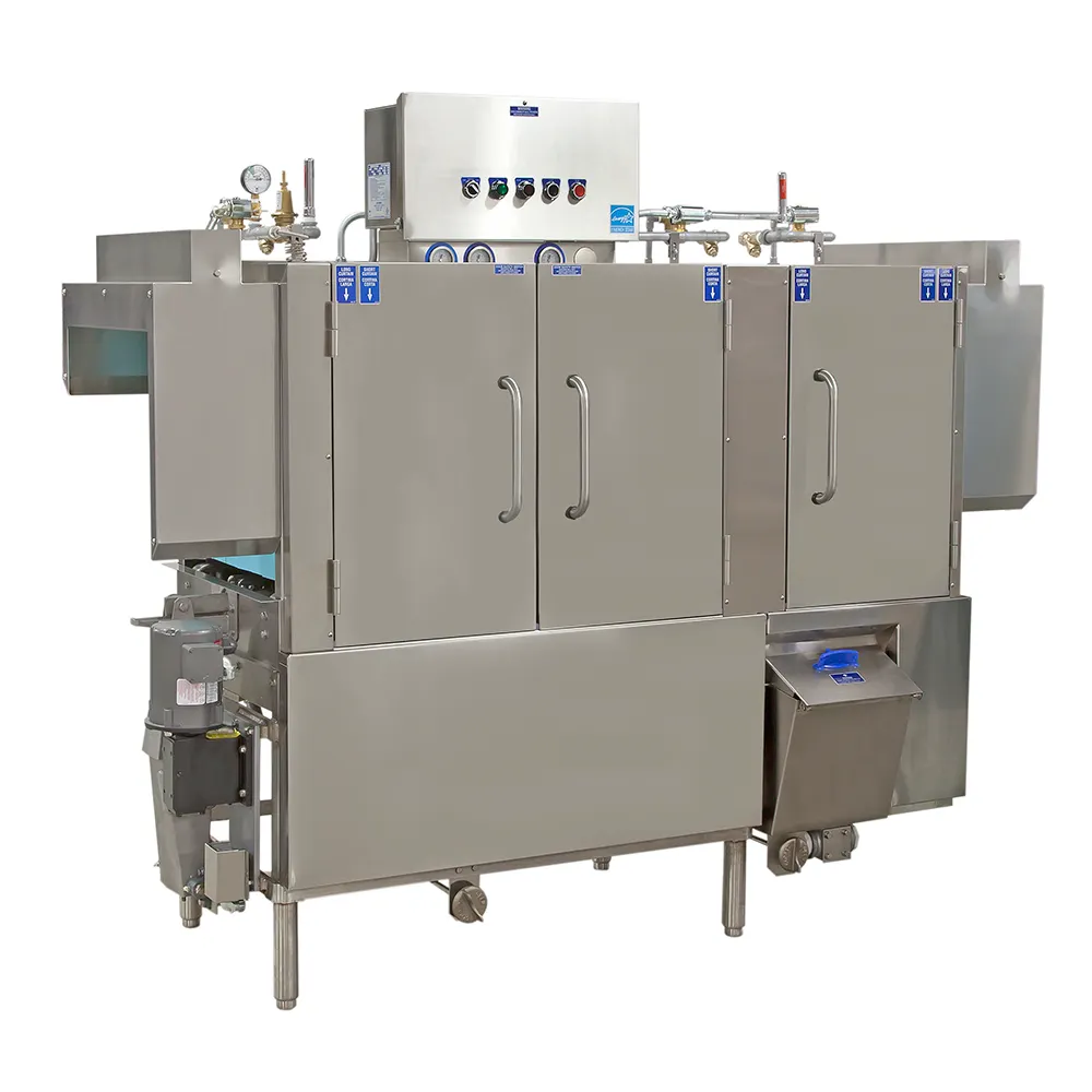 Stero ER66S Conveyor Dishwasher 22" Scrapper, 2HP Wash / 1HP Scrapper, 230 rph High Temp / Dual-Tank
