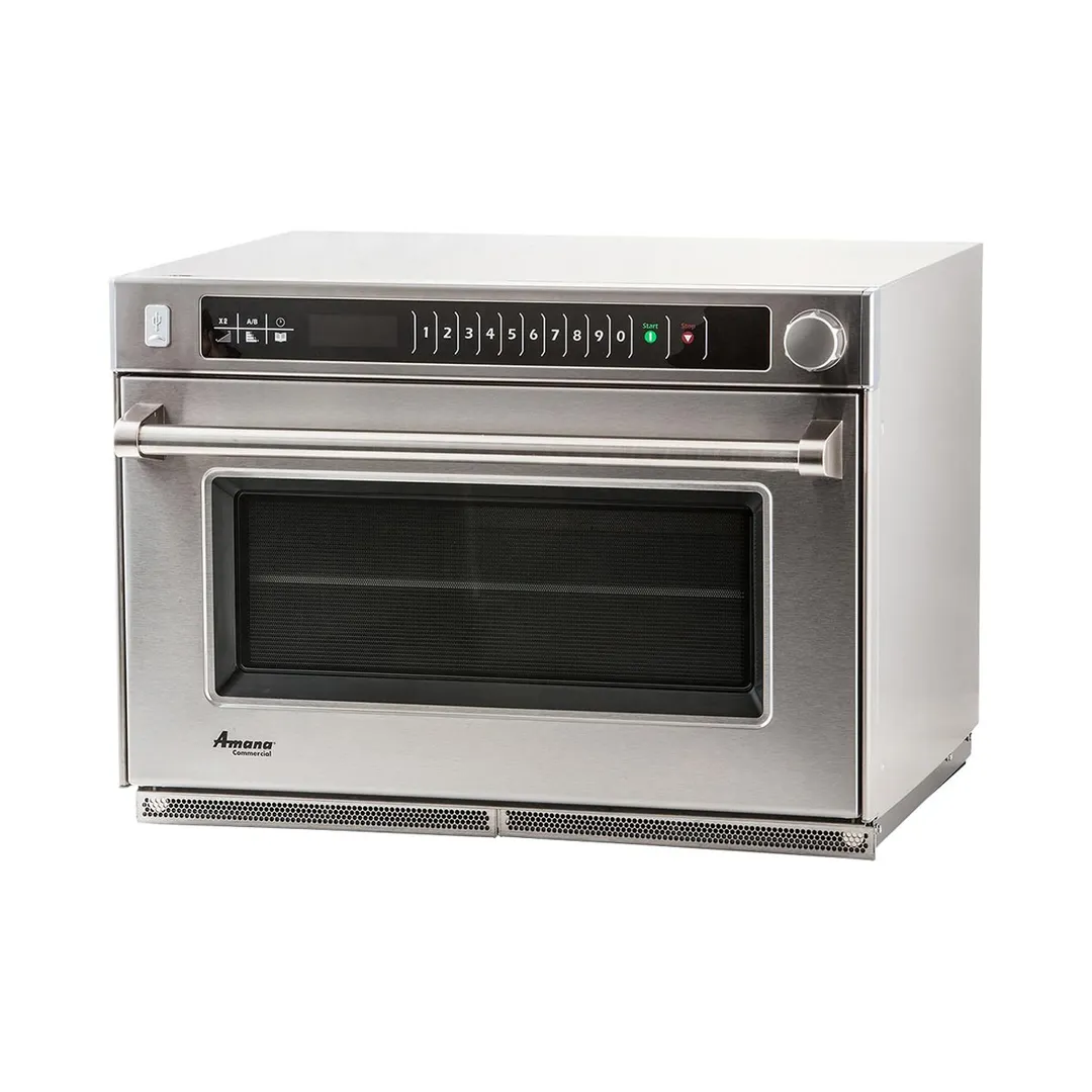 Amana AMSO22 2200W Commercial Heavy Duty Microwave Steamer Oven, 1.6 Cu. Ft., 208/240V