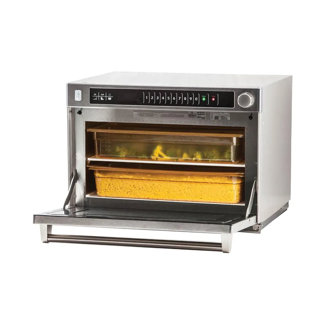 Amana AMSO35 3500W Commercial Heavy Duty Microwave Steamer Oven, 1.6 Cu. Ft., 208/240V