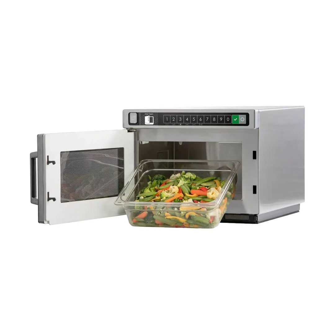 Amana HDC1815 1800W Heavy Duty Commercial Microwave Oven, 0.6 Cu. Ft., Push Button, 208/240V