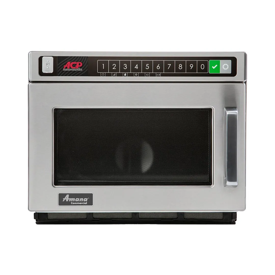 Amana HDC212 2100W Heavy Duty Commercial Microwave Oven, 0.6 Cu. Ft., 208/240V