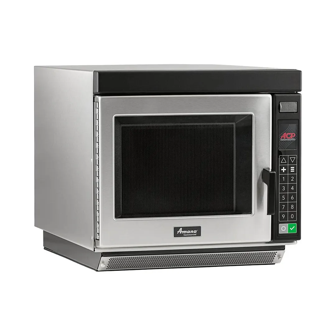 Amana RC17S2 1700W Heavy Duty Commercial Microwave Oven, 1.0 Cu. Ft., Push Button, 208/240V