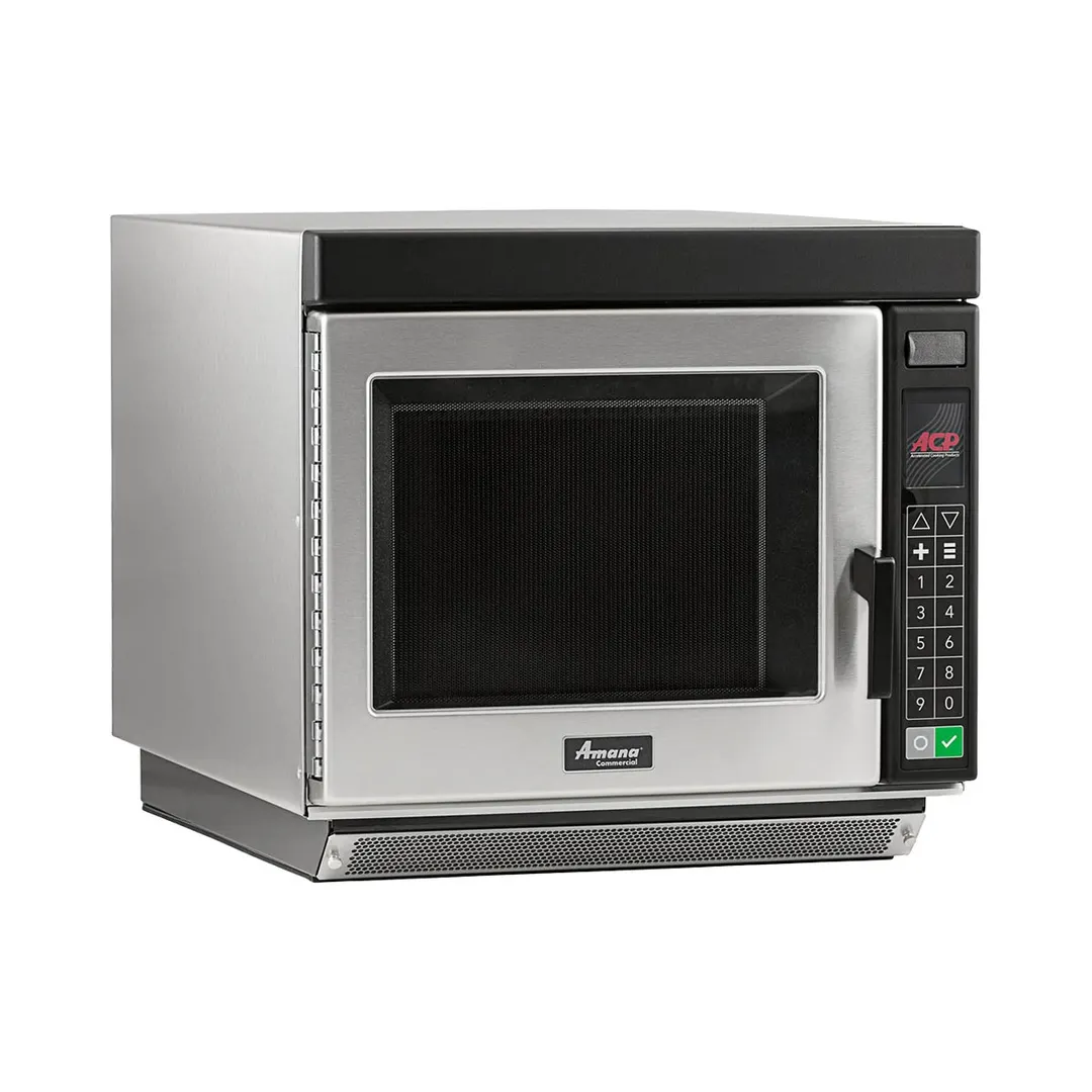 Amana RC22S2 2200W Heavy Volume Commercial Microwave Oven, 1.0 Cu. Ft., Push Button, 208/240V