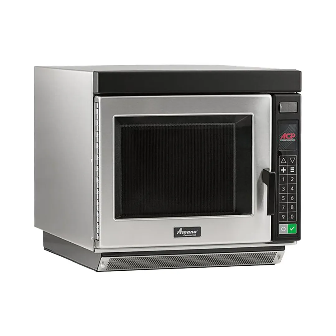 Amana RC30S2 3000W Heavy Volume Commercial Microwave Oven, 1.0 Cu. Ft., Push Button, 208/240V
