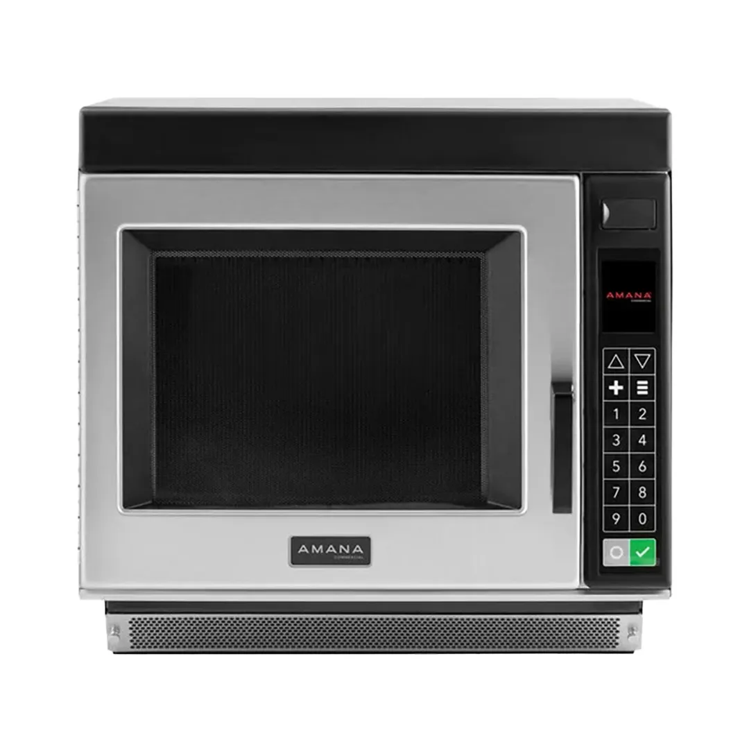 Amana RC30S2 3000W Heavy Volume Commercial Microwave Oven, 1.0 Cu. Ft., Push Button, 208/240V