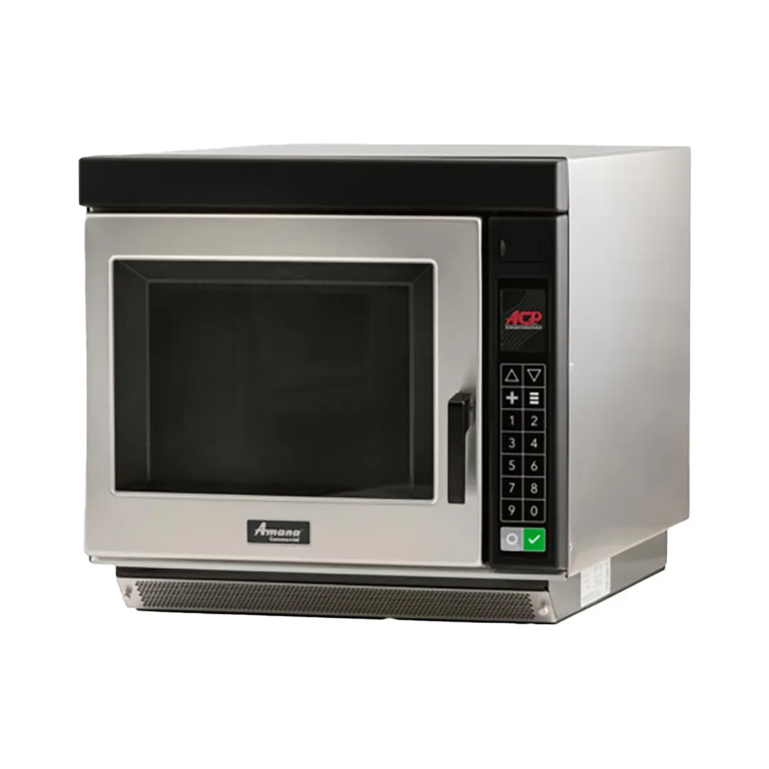 Amana RC30S2 3000W Heavy Volume Commercial Microwave Oven, 1.0 Cu. Ft., Push Button, 208/240V