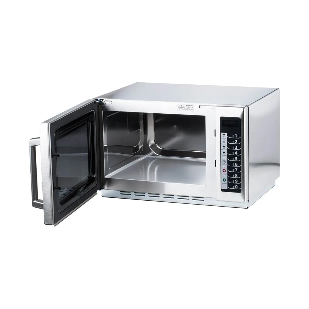 Amana RCS10TS 1000W Medium Duty Commercial Microwave Oven, 1.2 cu. Ft., Push Button, 120V