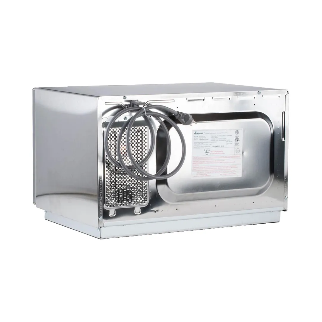 Amana RCS10TS 1000W Medium Duty Commercial Microwave Oven, 1.2 cu. Ft., Push Button, 120V