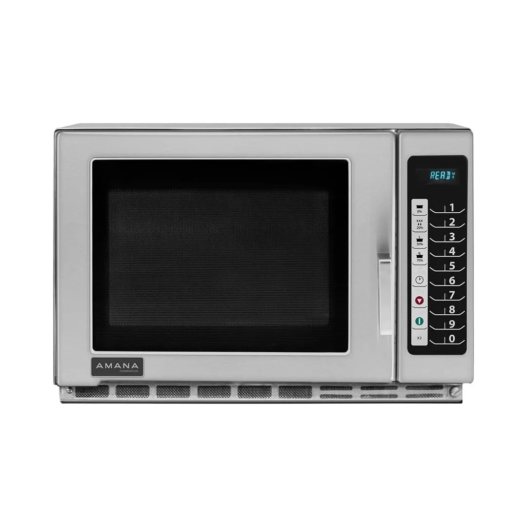 Amana RFS21TS 2100 Watts Commercial Microwave Oven, 1.2 Cu. Ft.,Touch Control, 208/240V