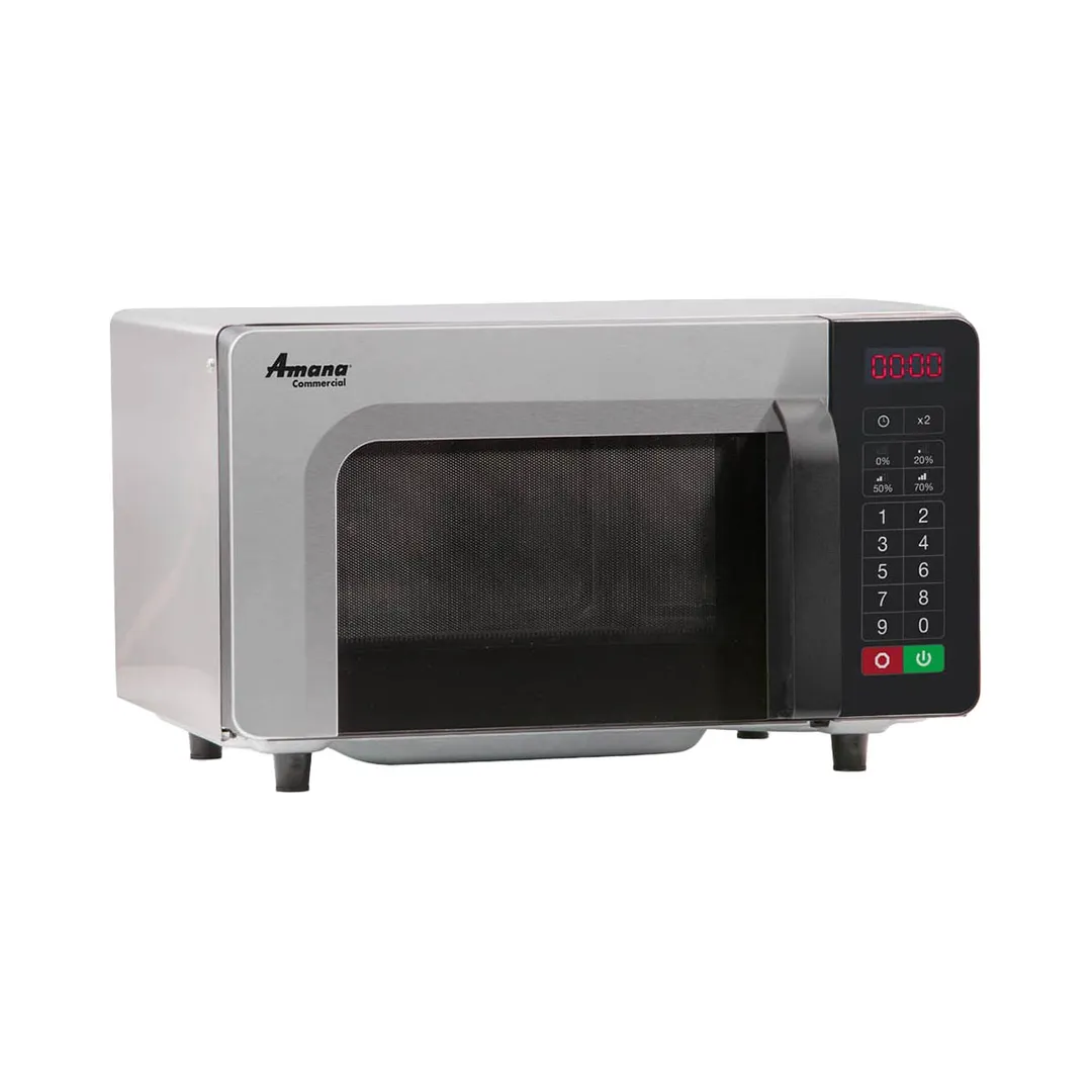 Amana RMS10TSA 1000W Low Volume Commercial Microwave Oven, 0.8 Cu. Ft., Touchpad, 120V