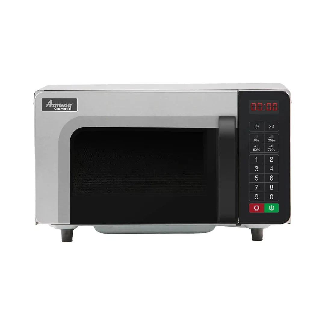 Amana RMS10TSA 1000W Low Volume Commercial Microwave Oven, 0.8 Cu. Ft., Touchpad, 120V