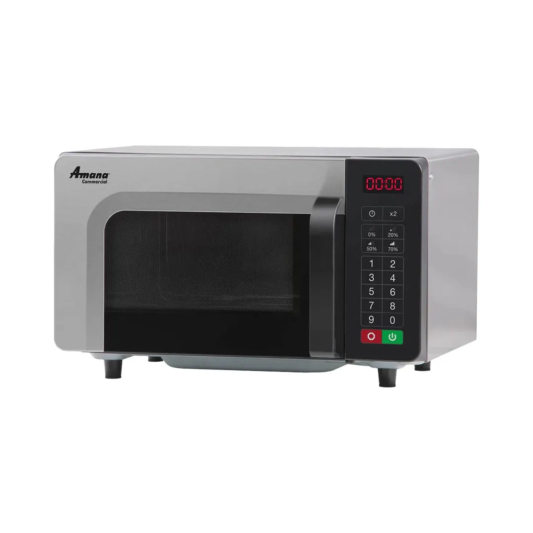 Amana RMS10TSA 1000W Low Volume Commercial Microwave Oven, 0.8 Cu. Ft., Touchpad, 120V