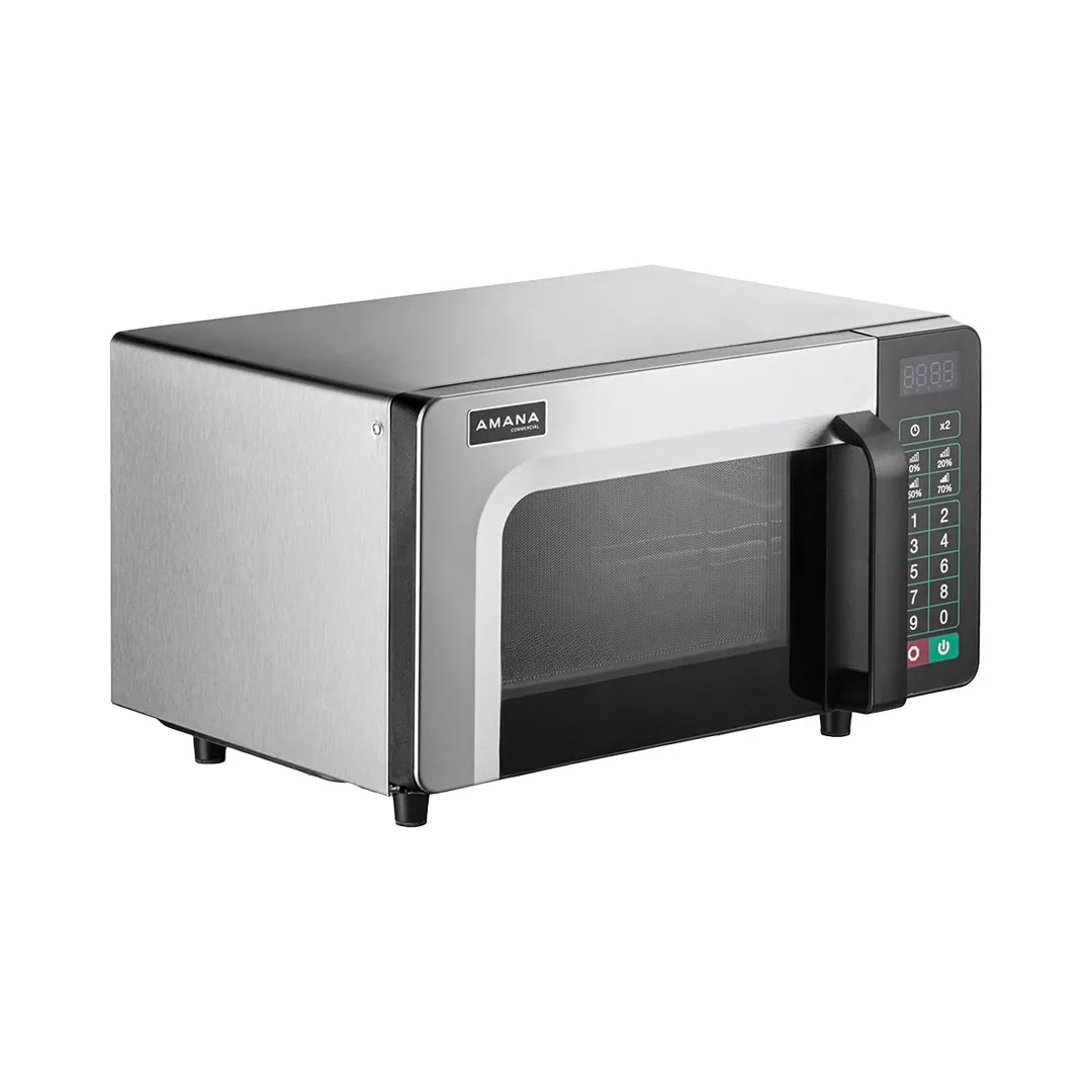 Amana RMS10TSA 1000W Low Volume Commercial Microwave Oven, 0.8 Cu. Ft., Touchpad, 120V