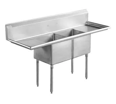 Serv-Ware E2CWP24242-24 (2) Two Compartment Sink