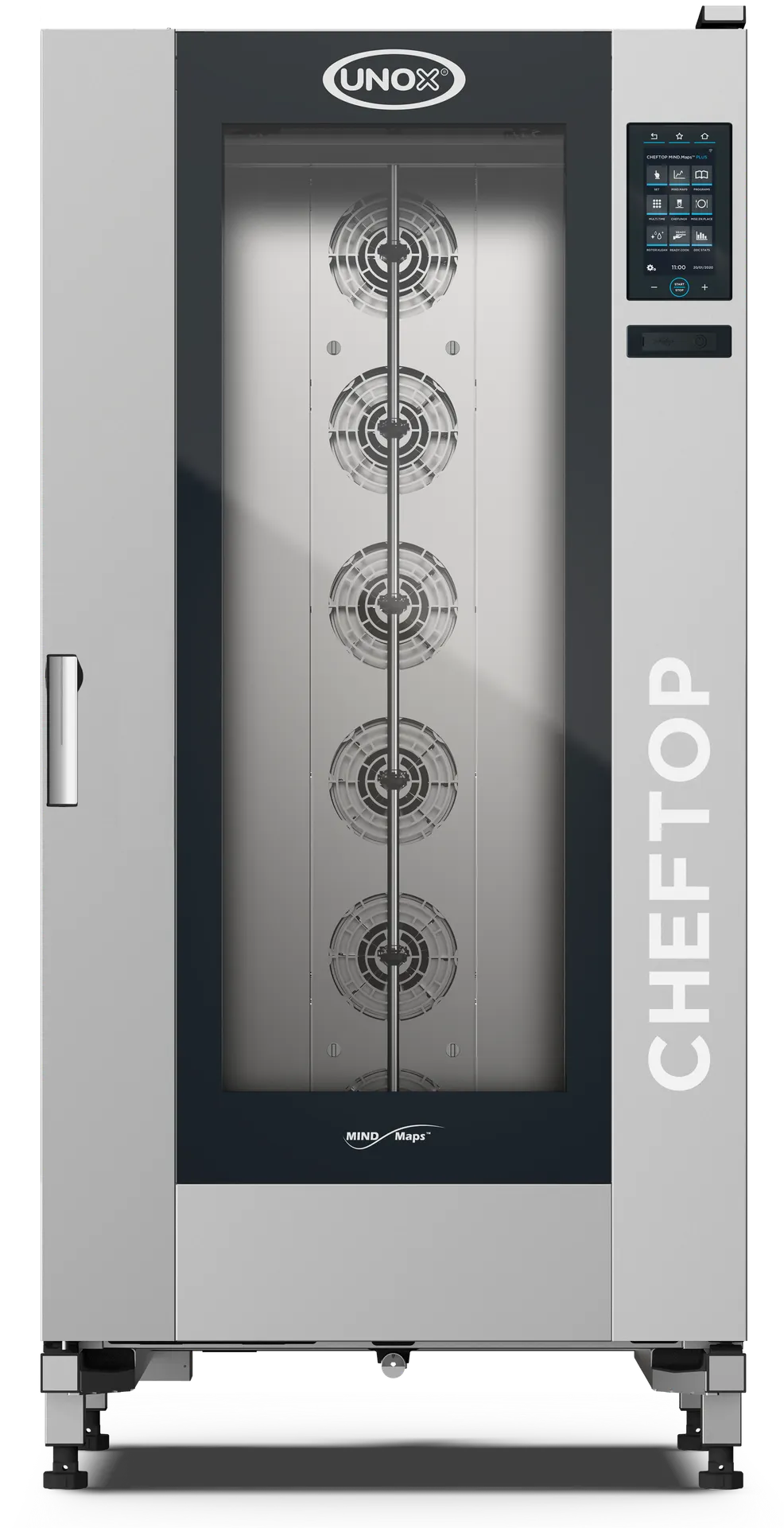 UNOX XAVL-2021-NPLS Full Size 20 Pan Gas Combi Oven w/ Programmable Controls, 307.093 BTU