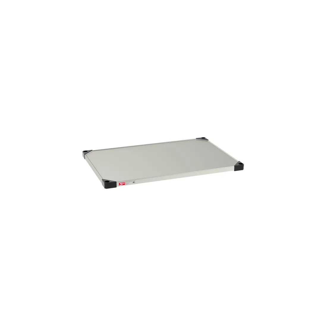 Metro 2436FS Super Erecta Solid Shelf, 36"W x 24"D, Stainless Steel