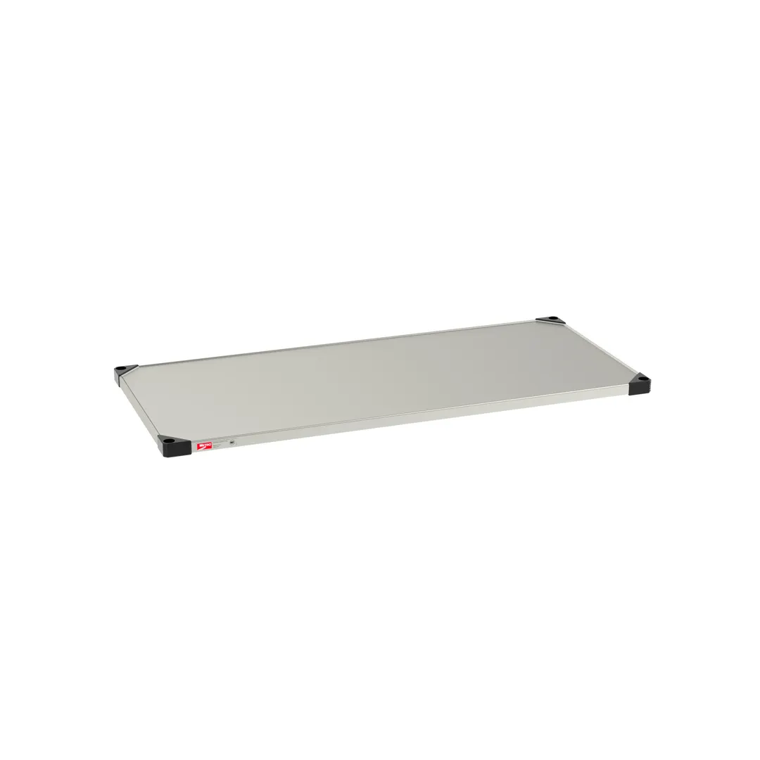 Metro 2454FS Super Erecta Solid Shelf, 54"W x 24"D, Stainless Steel, NSF