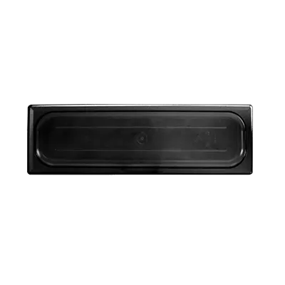 Thunder Group PLPA7120LCBK Food Pan Cover, 1/2 Size Long, Solid, Polycarbonate, Black