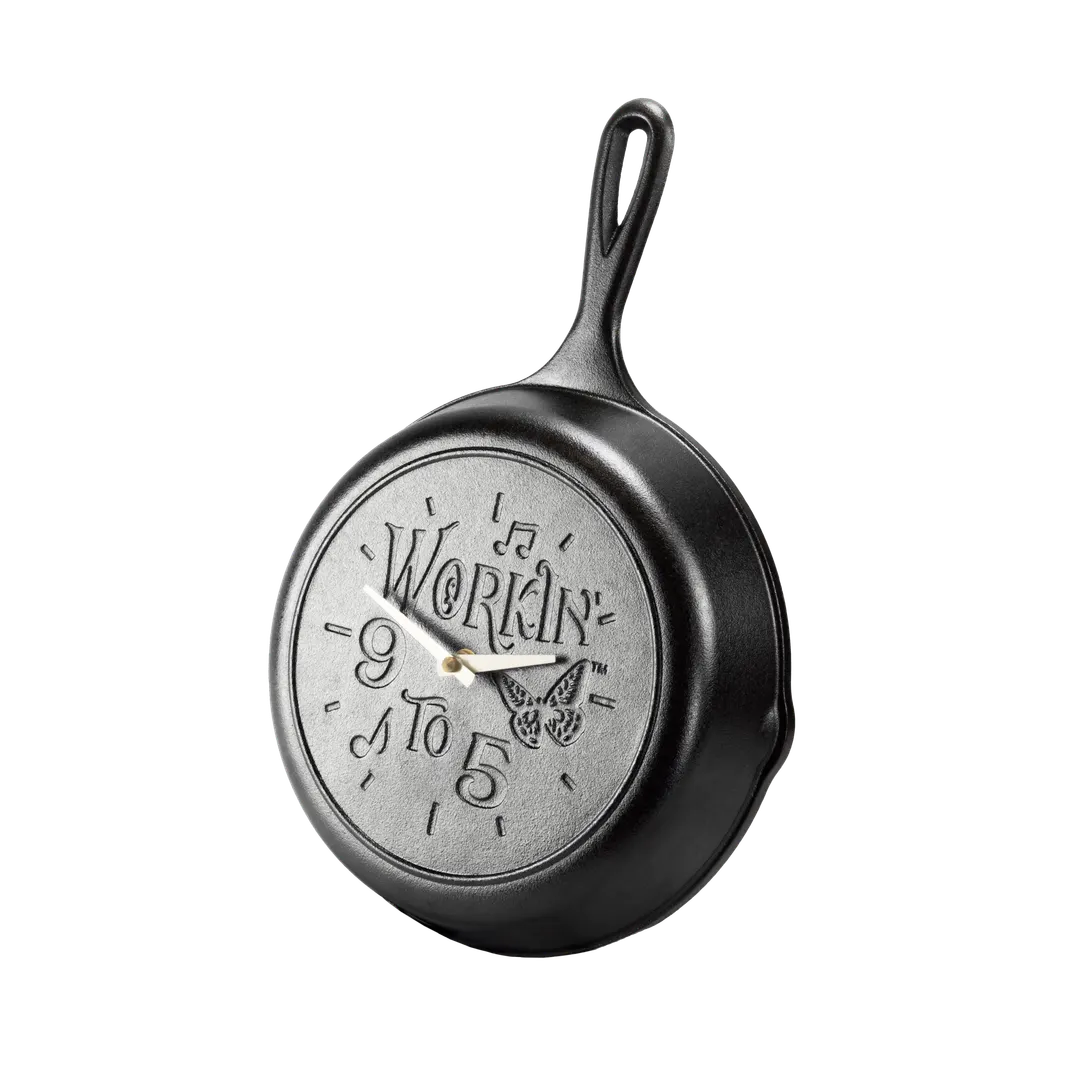 Lodge L6SKCLKDLY Cast Iron Dolly Skillet, 9-11/16" Dia. 2-1/4" H, Induction Ready, 8-10" Top
