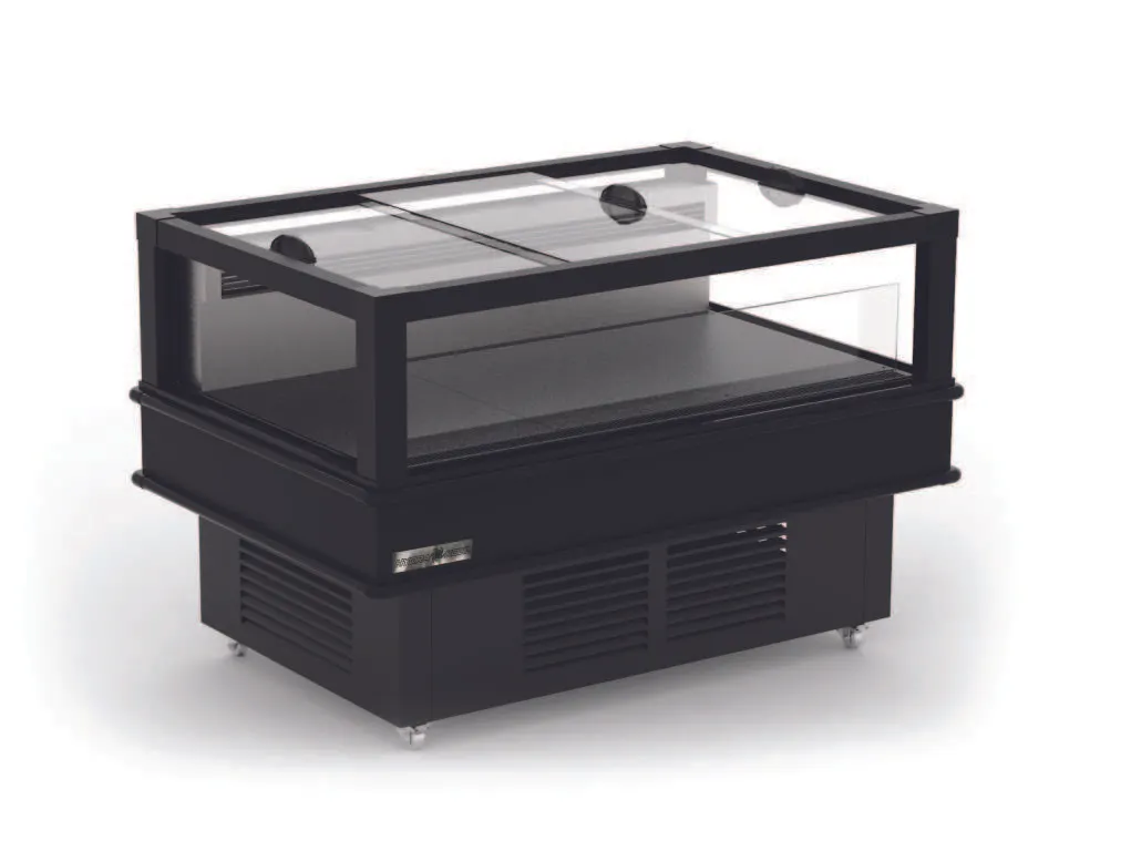 Hydra-Kool HKI-DT-100-S Open Merchandiser, 18.9 cu.ft., 102-1/5"W x 41-7/10"D x 40"H, Dual Temp, Black