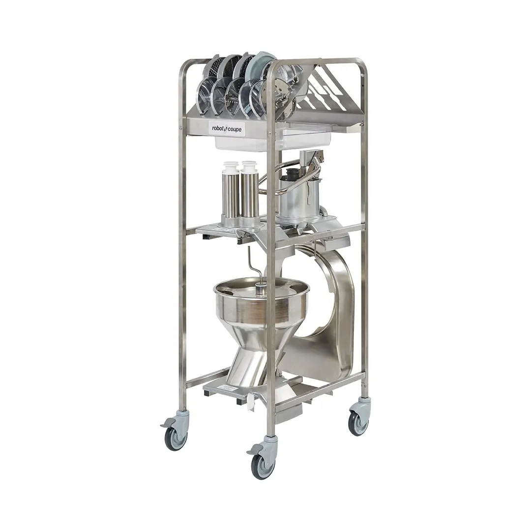 Robot Coupe 49132 Workstation Storage Cart for 16 discs, 8 attachments and 3 Feed Heads, Delivered with 1 GN1x1 Pan