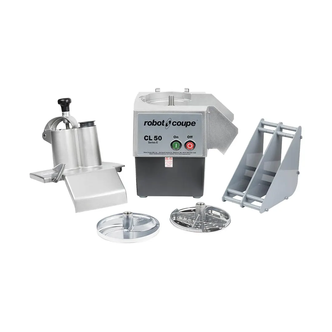 Robot Coupe CL50E Continuous Feed Food Processor, 2 Discs Included, 1 1/2 hp