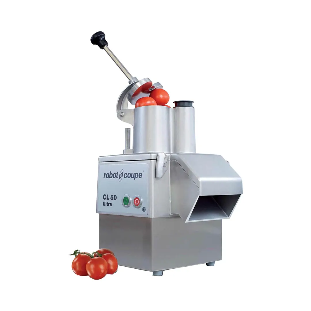 Robot Coupe CL50EUPIZZA Continuous Feed Food Processor, 5 Discs Included, 1 1/2 hp