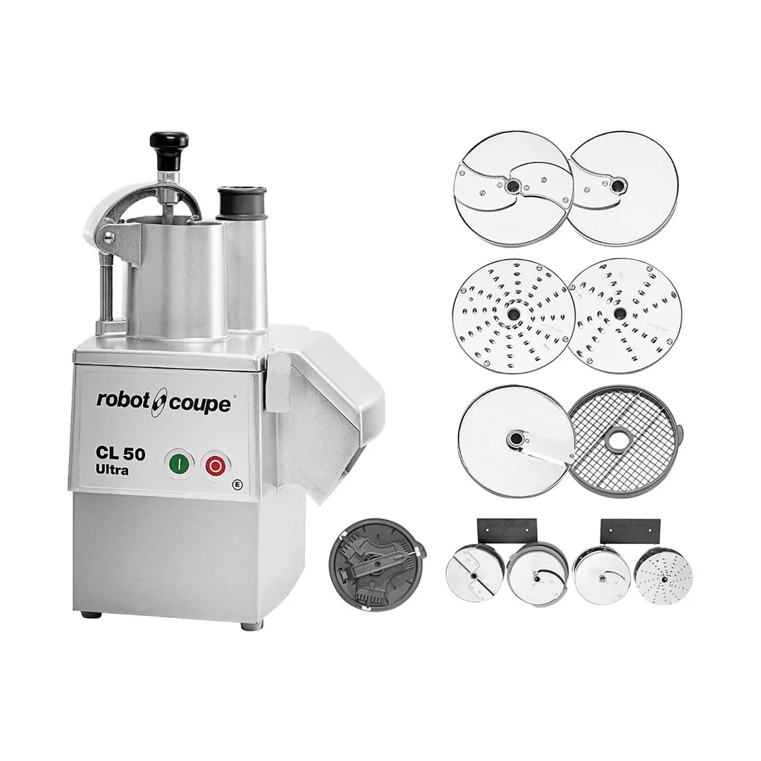 Robot Coupe CL50EUTEXMEX Continuous Feed Commercial Food Processor, 6 Discs, 1 1/2 hp