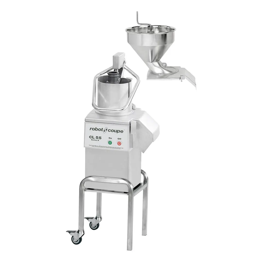 Robot Coupe CL55E2FEEDHEADS NODISC 2 1/2 hp Food Processor, 1-Speed, 425 RPM, 2645 lbs/hr
