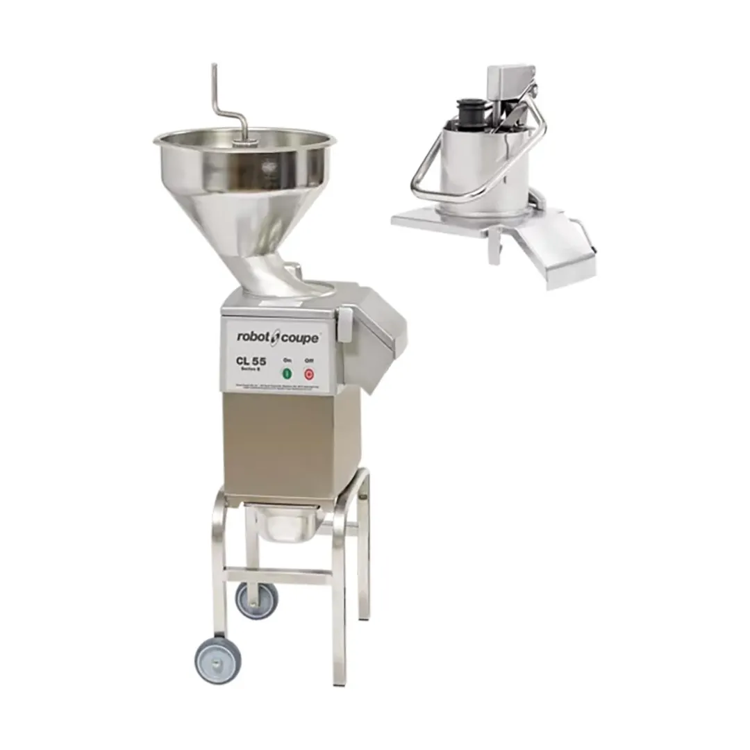 Robot Coupe CL55E2FEEDHEADS NODISC 2 1/2 hp Food Processor, 1-Speed, 425 RPM, 2645 lbs/hr