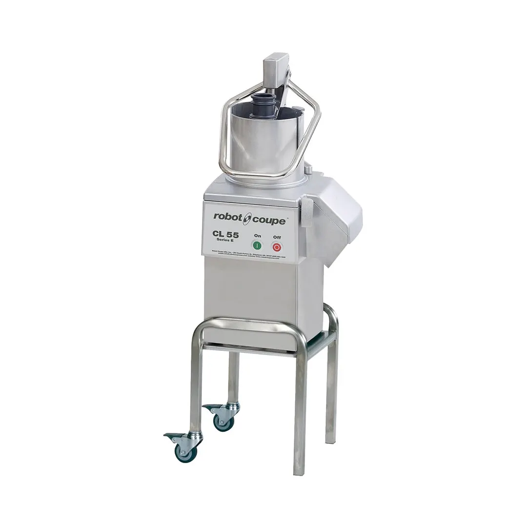 Robot Coupe CL55E Continuous Feed Food Processor with 2 Discs and 2 1/2 hp, 2645 lbs/hr