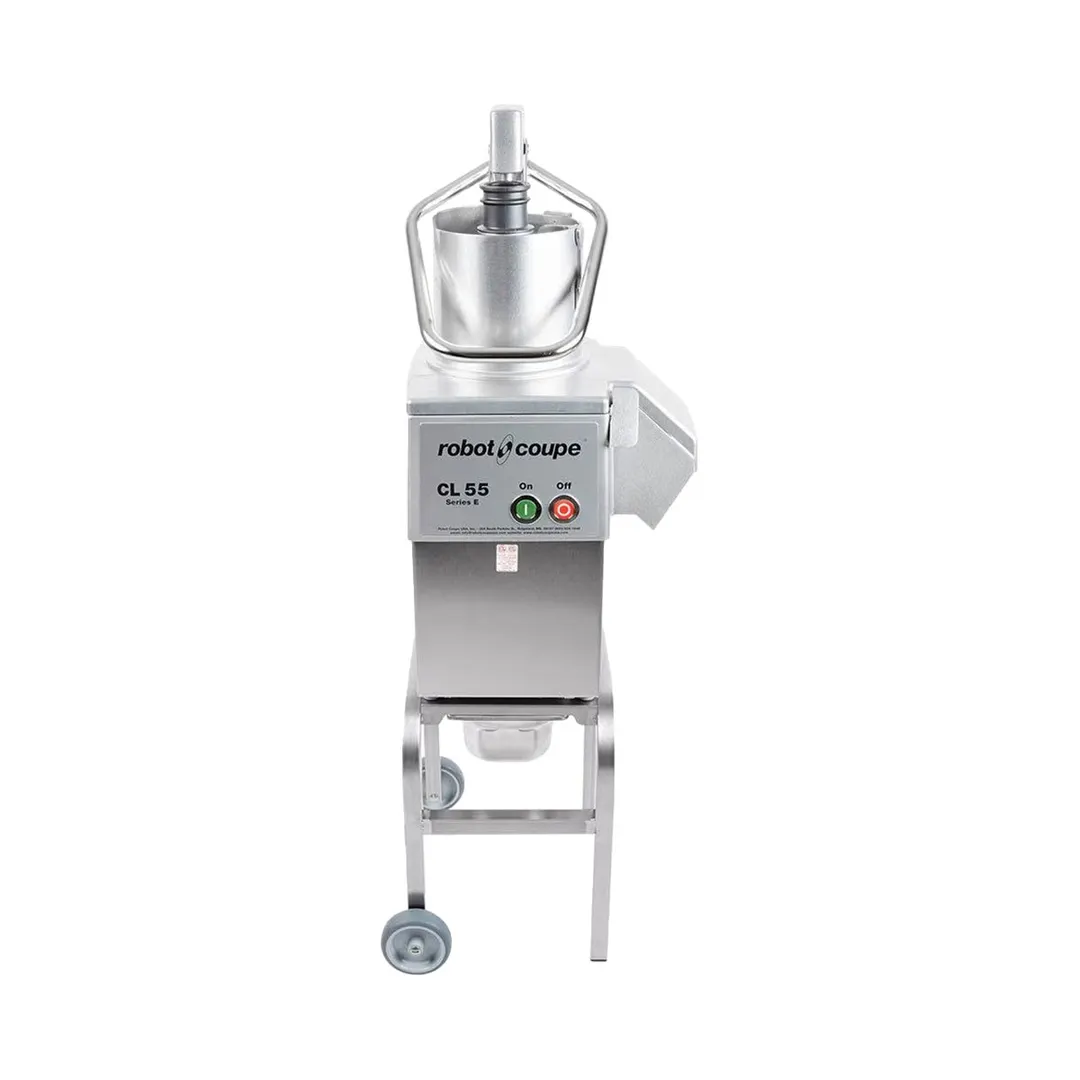 Robot Coupe CL55E Continuous Feed Food Processor with 2 Discs and 2 1/2 hp, 2645 lbs/hr