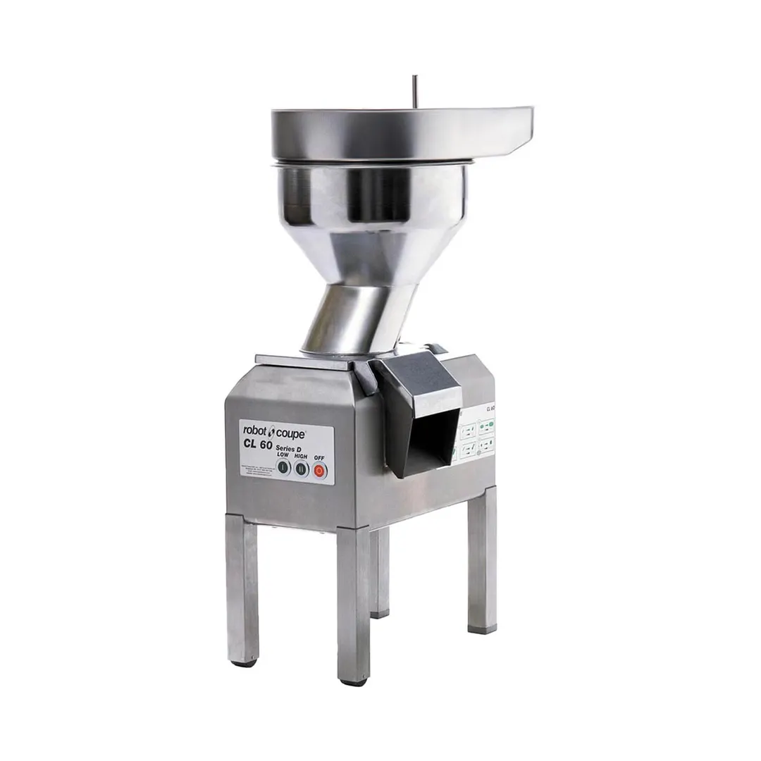 Robot Coupe CL60B NODISC Three-Phase, 3 hp Bulk Food Processor, 425 and 850 RPM, 3970 lbs/hr
