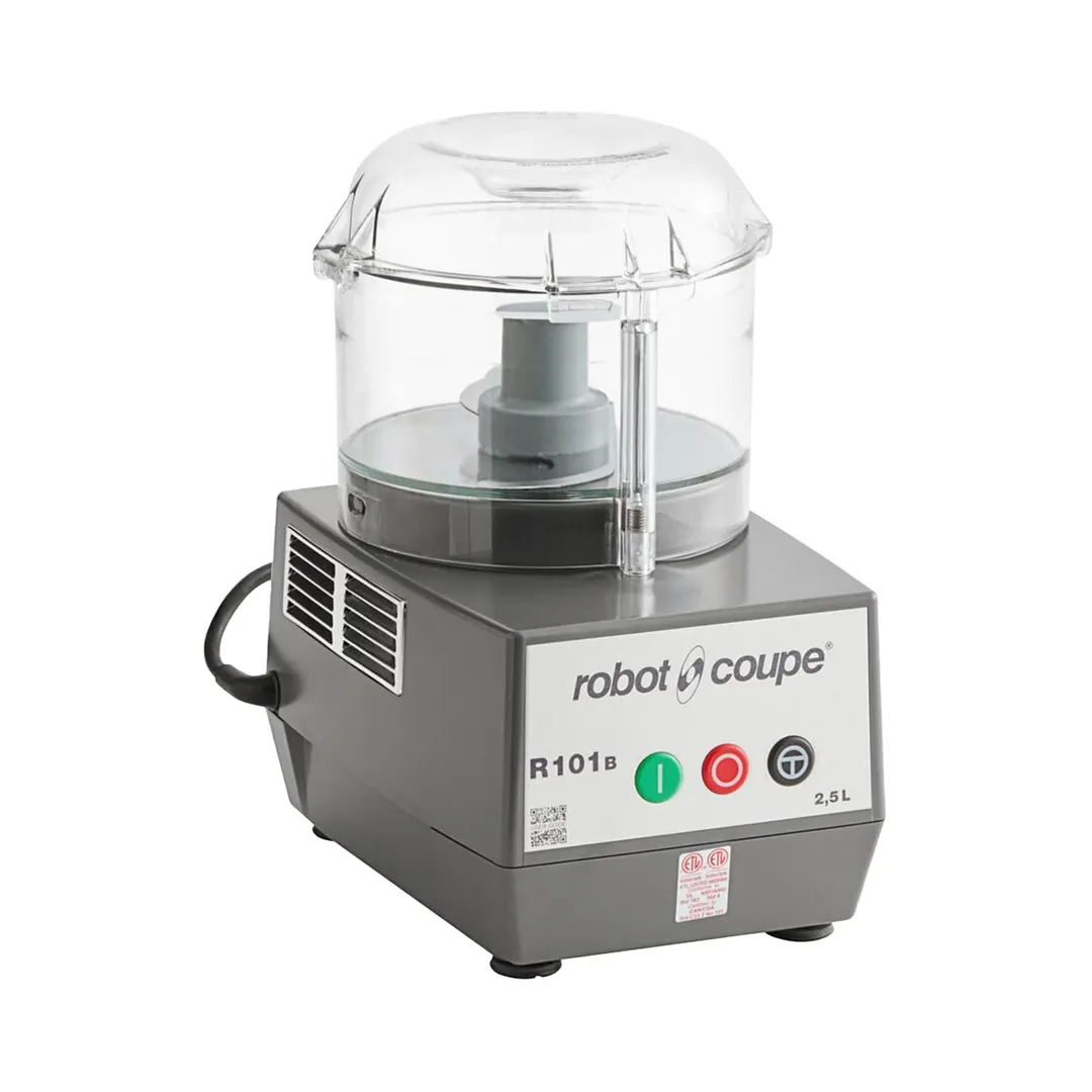 Robot Coupe R101BCLR Combination Food Processor, 2.5L Clear Polycarbonate Bowl, 3/4 HP