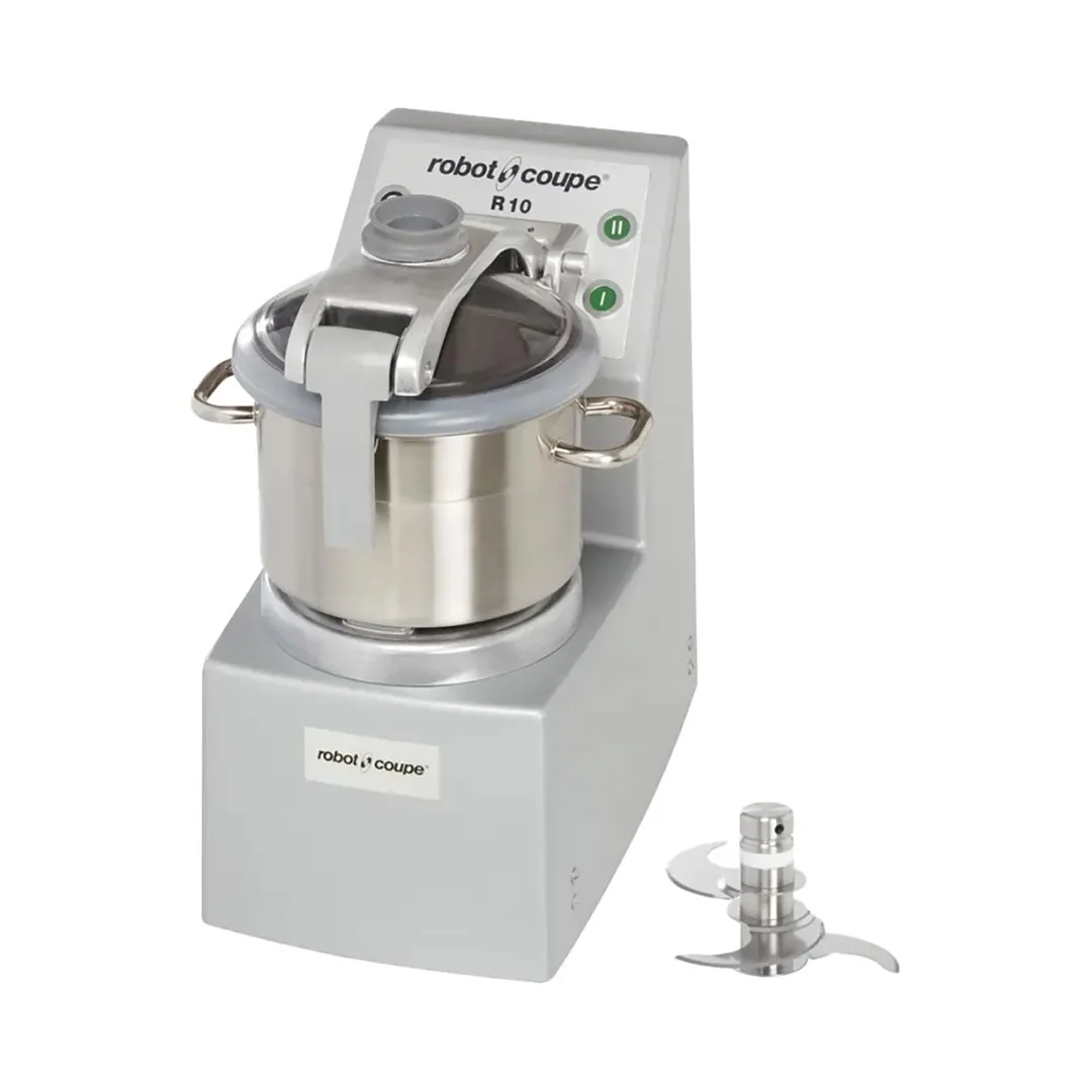Robot Coupe R10 Vertical Cutter Mixer, (3) Blades and 11.5L Bowl , 4.5 HP, 2-Speed