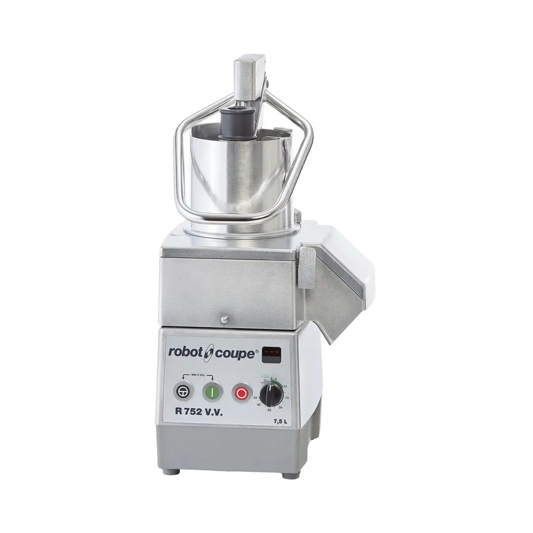 Robot Coupe R752VV Combination Food Processor, 7.5L Stainless Steel Bowl, 2 HP, Variable Speed, 300-3500 RPM