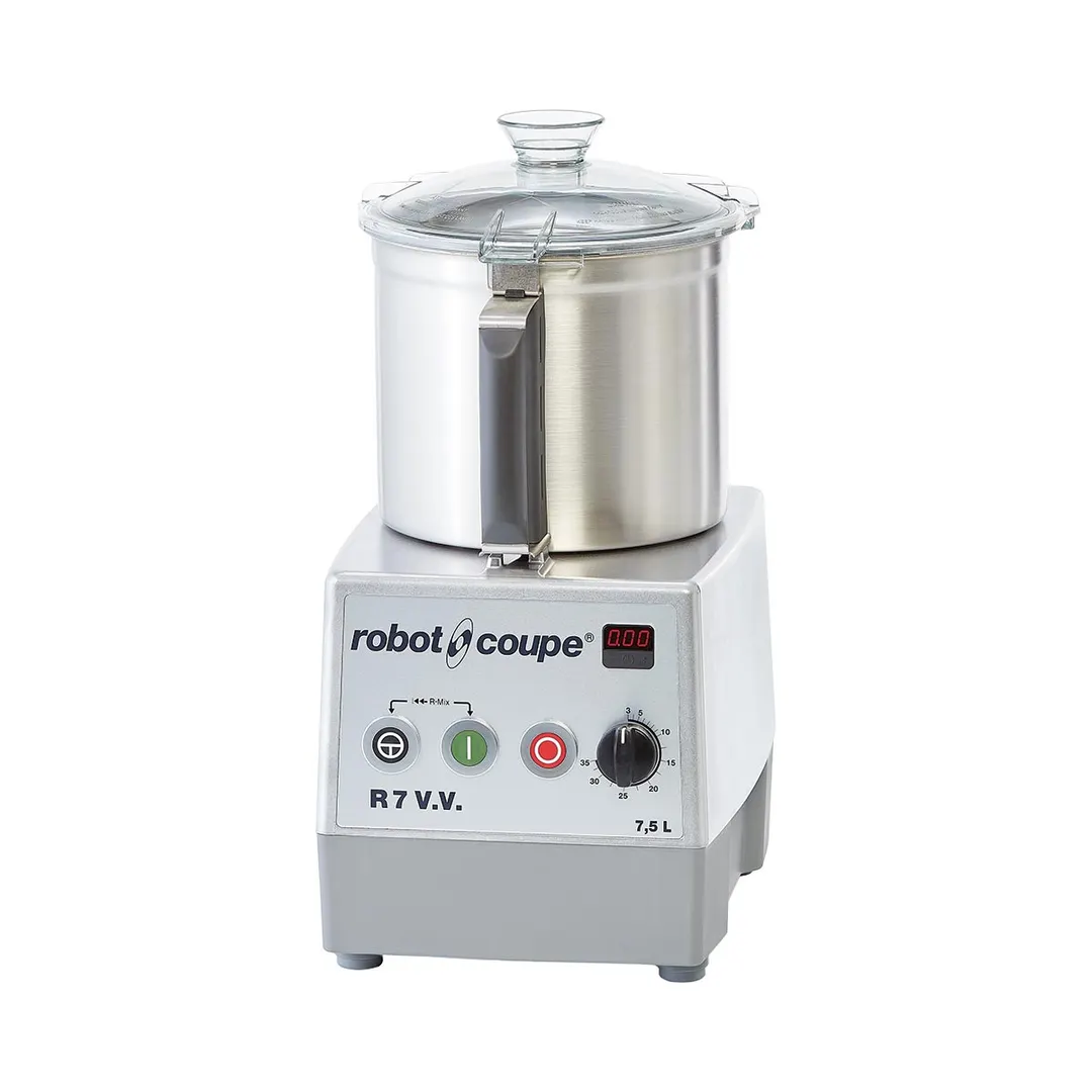 Robot Coupe R7VV Vertical Cutter Mixer, (3) Blades, 7.5L Bowl, 2 HP, Variable Speed