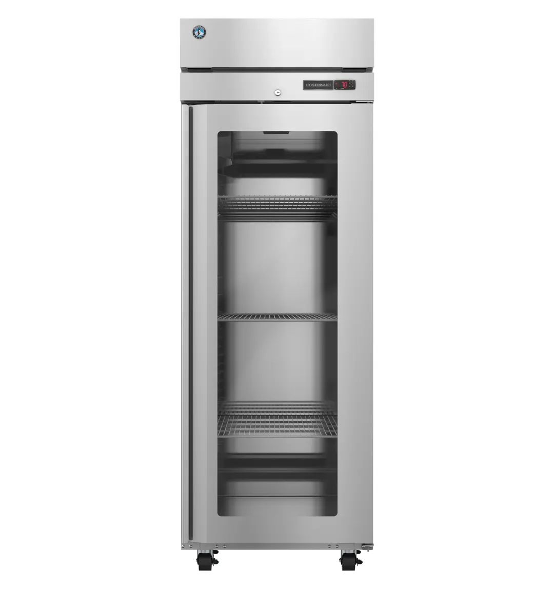 Hoshizaki HC1A-FGE 1-Section Heated Holding Cabinet, 27.5"W x 33.5"D, Glass Doors, Stainless Steel
