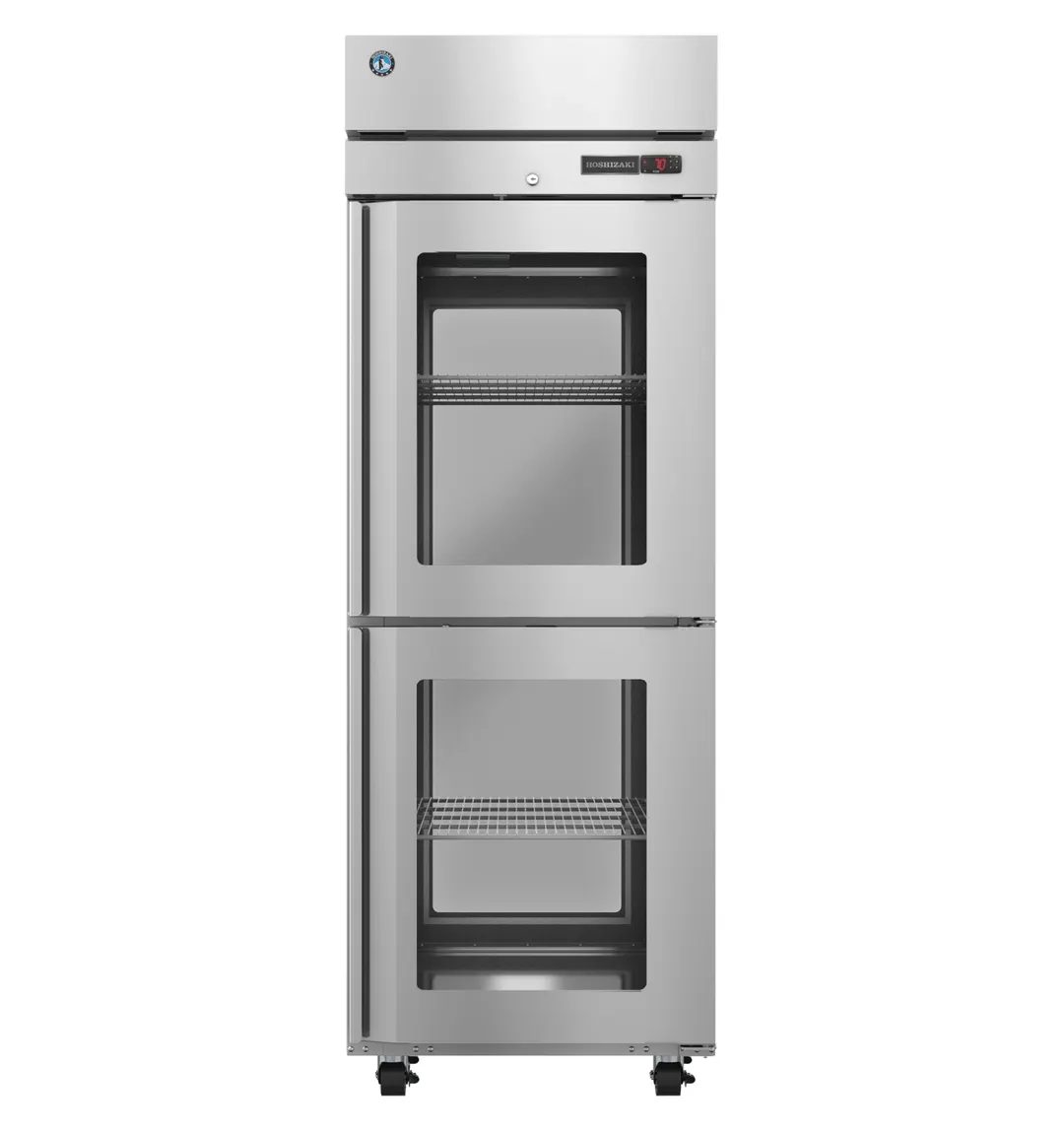 Hoshizaki HC1A-HGE-HGE Heated Holding Cabinet, Pass-Thru, 27.5"W x 35.75"D, 3 Shelves, Glass Doors, 115V