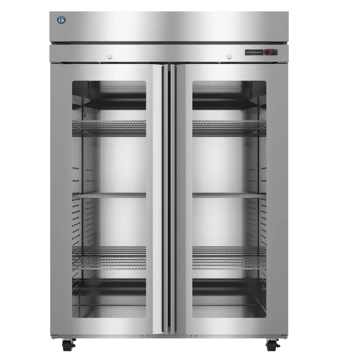 Hoshizaki HC2A-FGE 2-Section Heated Holding Cabinet, 55"W x 33.5"D, Stainless Steel, 6 Wire Shelves, ENERGY STAR