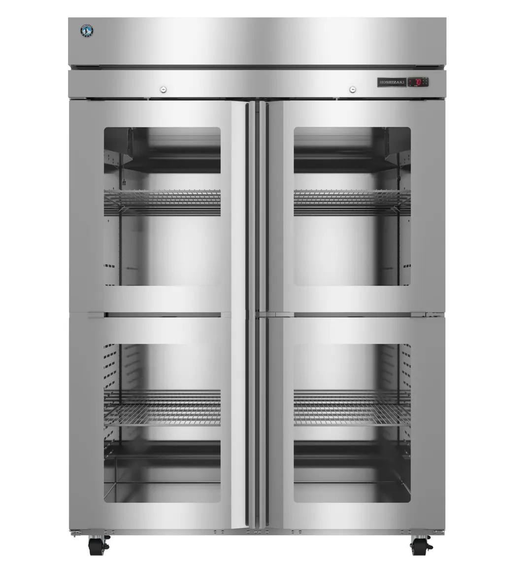 Hoshizaki HC2A-HGE 2-Section Heated Holding Cabinet, 55"W x 33.5"D, Stainless Steel, 6 Shelves, ENERGY STAR