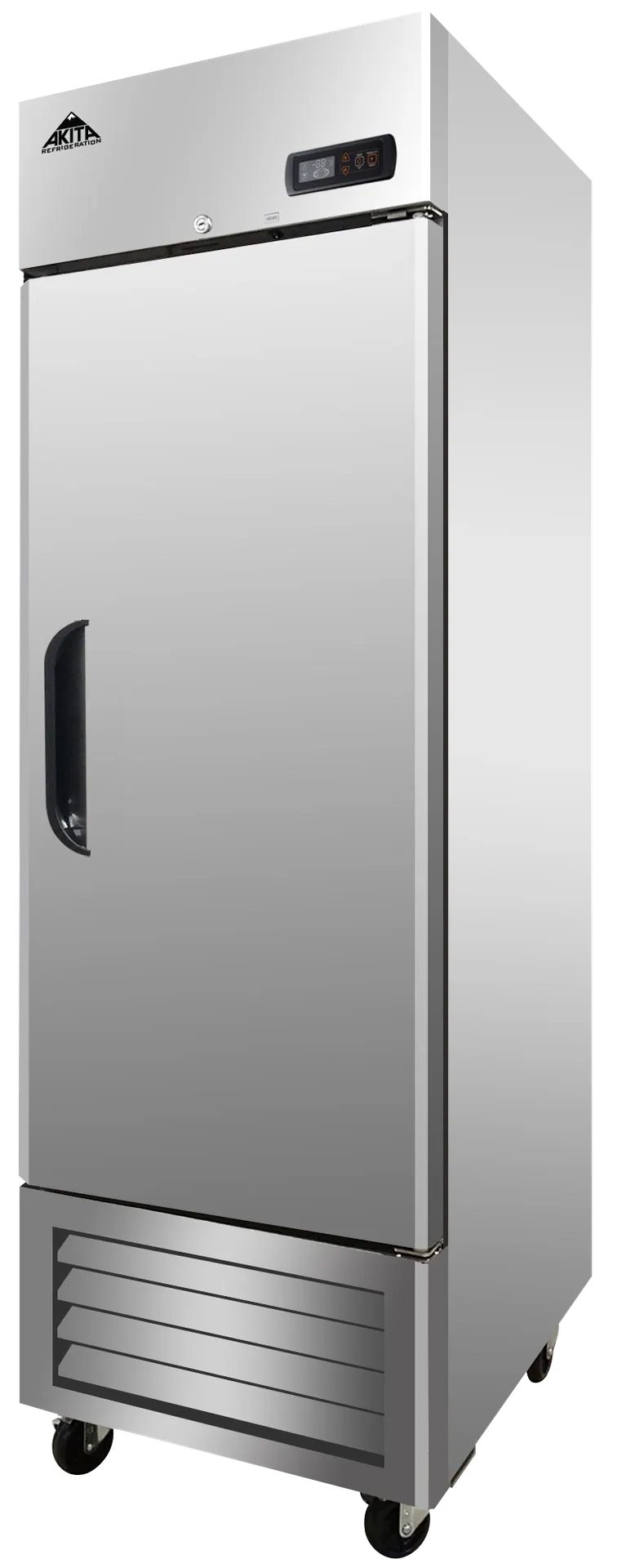 Akita ARR-23 1-Solid Door Reach-In Refrigerator, 23 cu. ft., Stainless Steel, Bottom Mounted Refrigeration