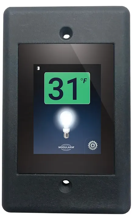 Kitchen Brains 75LCT WE SURFACE - Walk-In Cooler Alarm, Aluminum/Steel Faceplate, Bluetooth, 100-240V