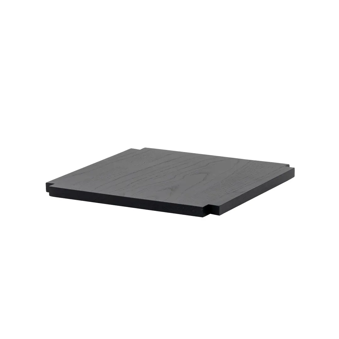 Steelite 7368MW505 Square Tile Configurable Buffet Table, 9.5x9.5x0.625in, Onyx, Spire, Wood, Hand Wash Only, 1 Per Case