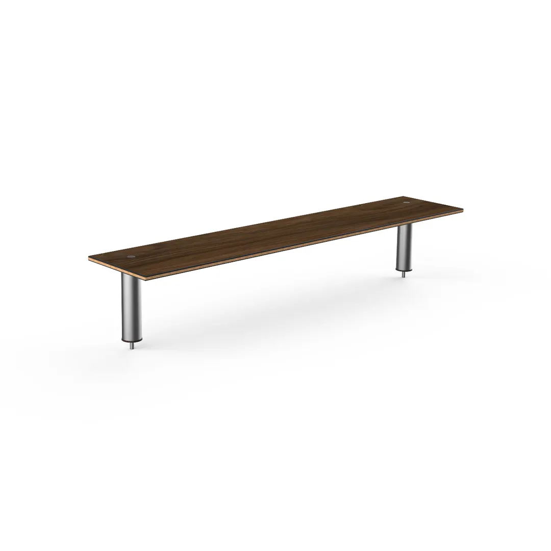 Steelite MGCIAF06WSXX 71" Buffet Table, Rectangular, Laminated Wood, Brushed Stainless Steel
