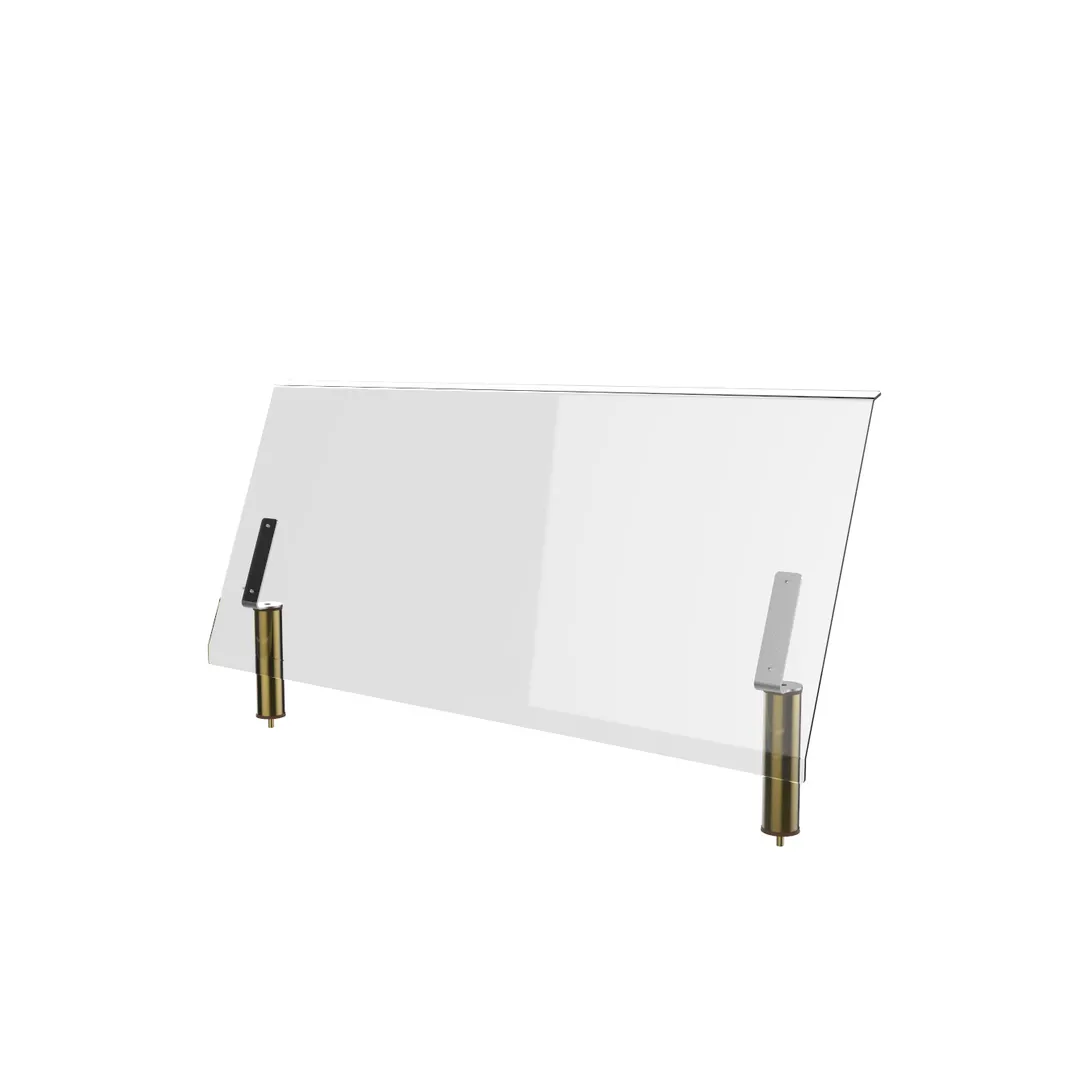 Steelite MGCIAN05XBXX Buffet Table, 71"W, 35-1/2"H, Acrylic, Brushed Brass, Shield Style