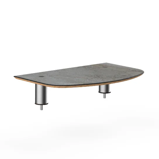 Steelite MGCIAY02GSXX 29"W x 19"D x 6.5"H Grey Slate Laminated Wood Buffet Shelf