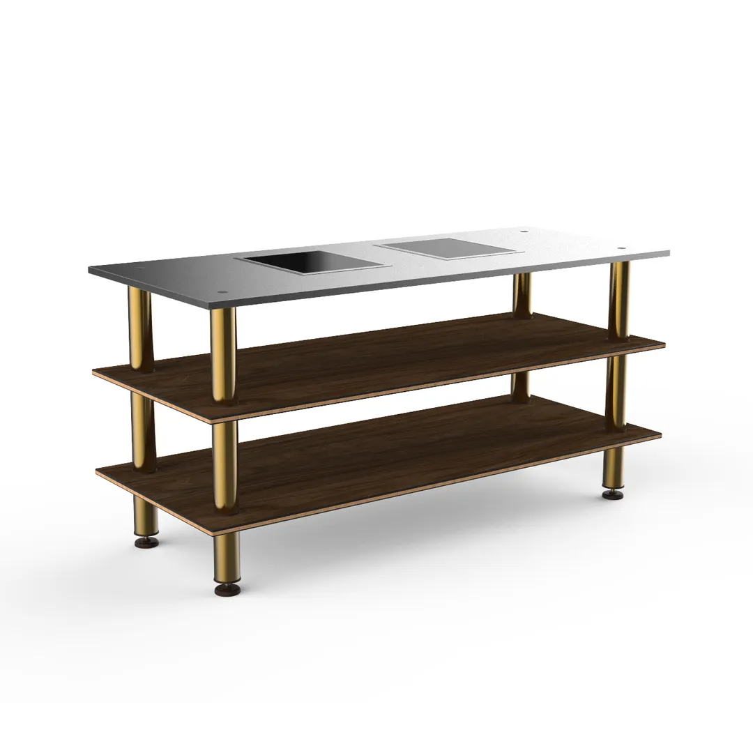 Steelite MGCMLD01WBXF 71 Buffet Table, 29 Depth, 35 Height, laminated wood top