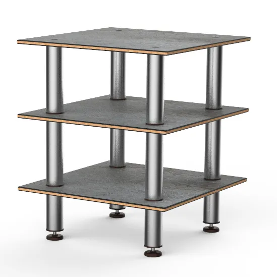 Steelite MGCMLX03GSXF 3-Tier Buffet Serving Station, 29x29, 35H, Grey Slate BHP Laminate Top