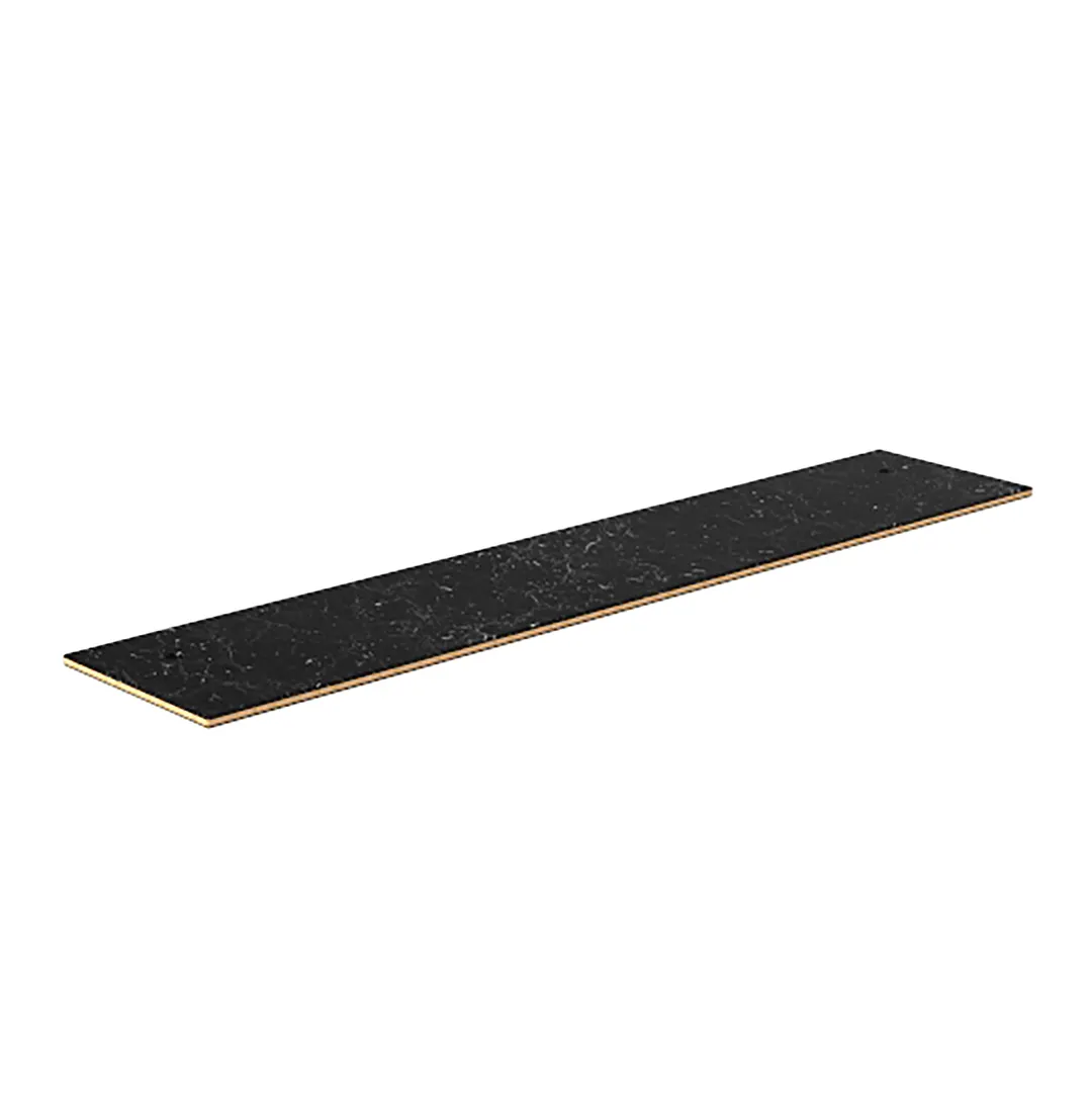 Steelite MGSCLSHB0201 Modular Classic Buffet Shelf, 71" x 14-1/2", Nero Marquina Marble BHP Laminate Top